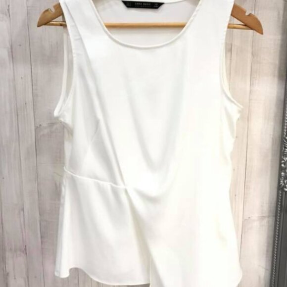 Zara‎ White Sleeveless Blouse - Picture 2 of 3
